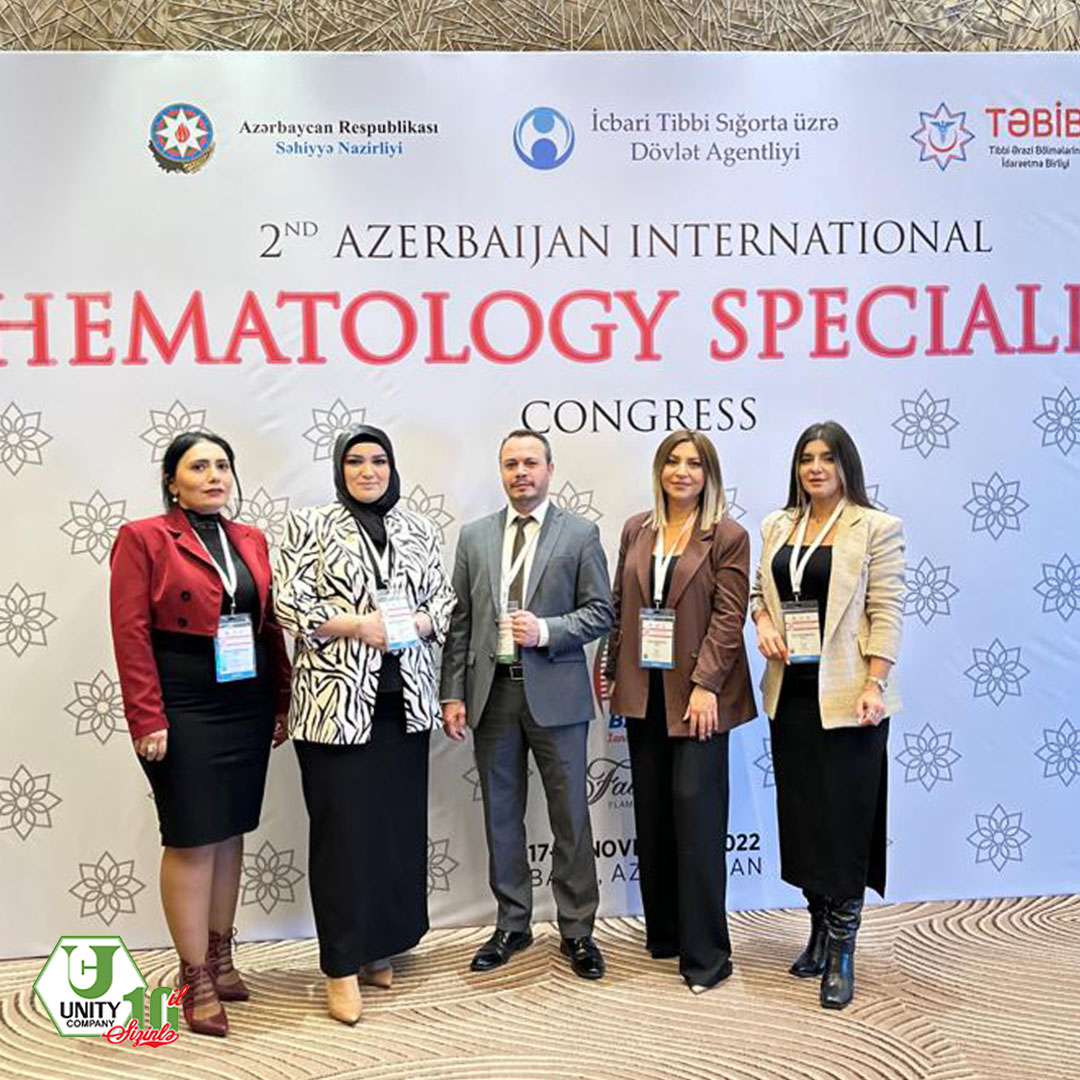 “Unity Company” şirkəti 17-18-19 noyabr tarixlərində keçirilən II Azərbaycan Beynəlxalq Hematologiya Mütəxəssisləri Konqresində iştirak etdi.